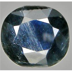 3.92ct RARE Oval Cut Top AAA Blue Black Sapphire RETAIL $3500 (GEM-7381)