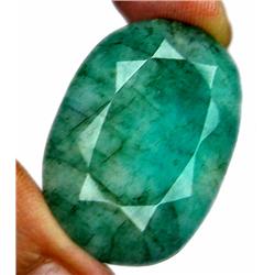 50ct Impressive Natural Green S. American Emerald Gemstone Exclusive RETAIL $5150 (GEM-7734)