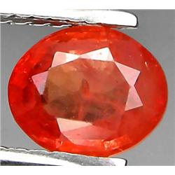 1.27ct RARE Oval Cut Orange Red Padparascha Sapphire VS RETAIL $1250 (GEM-7582)