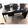 Image 2 : BLACK 56"W COMPUTER TABLE