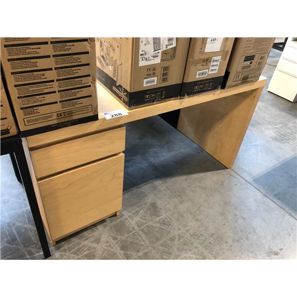 MAPLE 56" SINGLE PEDESTAL DESK