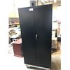 Image 1 : BLACK 6' DOUBLE DOOR STORAGE CABINET