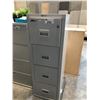 Image 1 : FIRE KING TURTLE GREY LETTER SIZE 4 DRAWER FIRE PROOF VERTICAL FILE CABINET (NO KEYS)