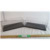 Image 1 : (2) 13.5" Long Plastic display cases