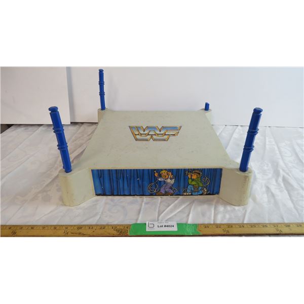 LJN Wrestling Ring (missing post, damaged post, no ropes, no turnbuckles)