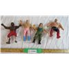 Image 1 : (4) Assorted Rubber Wrestlers