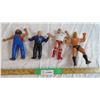 Image 1 : (4) Assorted Rubber Wrestlers