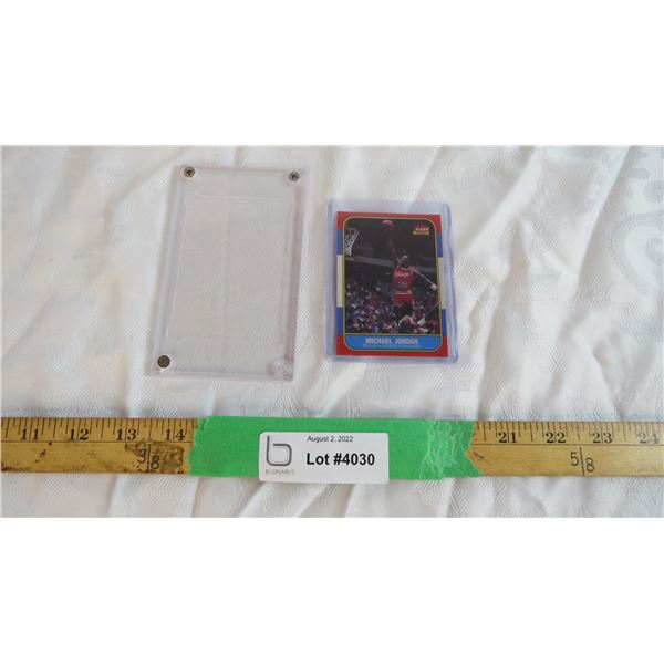 Michael Jordan card (Print) with hard case - cannot guarantee authenticity