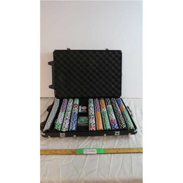 *Poker Chips (Large Set) Briefcase