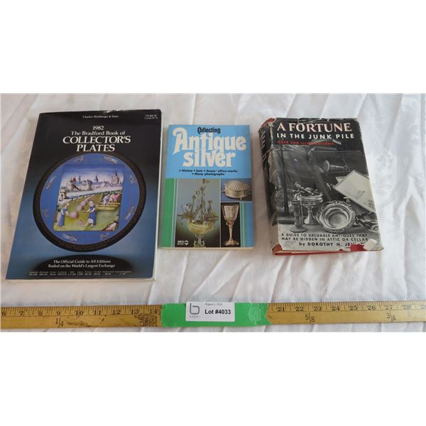 (3) Assorted antique collecting books