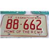 Image 4 : Saskatchewan Licence plates 1965 and 1973