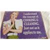 Image 2 : Metal Cooking Cleaning Sign