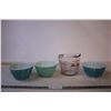 Image 1 : (3) Pyrex Bowls + 4-Cup Measuring Cup