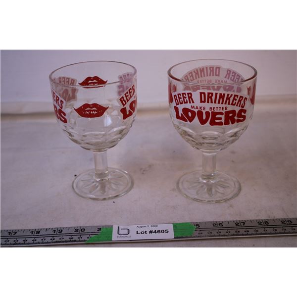 (2) Beer Glasses