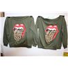 Image 1 : (2) “Rolling Stones” Style Shirts (Small) X2