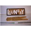 Image 1 : (2) Laundry Signs