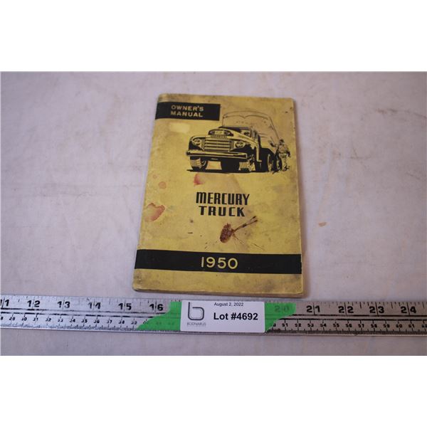 1950 Mercury Truck Manual