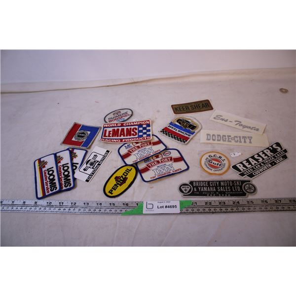 (17) Vintage Patches and Stickers