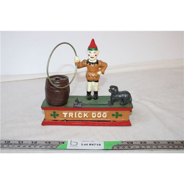 Cast Iron “Trick Dog” Coin Bank