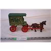 Image 1 : Cast Iron Mail Cart Decoration (Wheel Falls off)