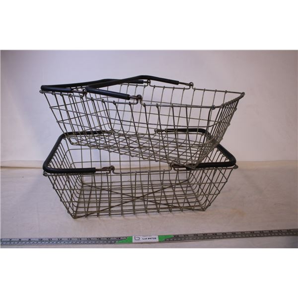 (2) Metal Baskets