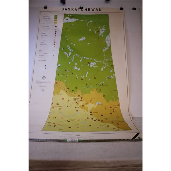 75th Anniversary of Saskatchewan Map Made By University of Saskatchewan 1:1000000 Scale