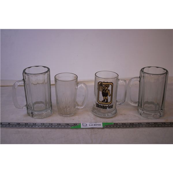 (4) Beer Mugs