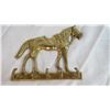 Image 5 : (3) Brass horse Theme Hooks + Horse decor