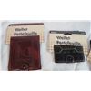 Image 2 : (6) Mens Wallets + Faux Wood Tray with mens accessories
