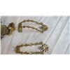 Image 2 : (2) Brass Curtain Tiebacks + 1 Plant hanger + 1 Antique Lamp Holder