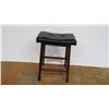 Image 1 : *Wooden Stool with leather seat 24"