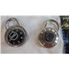 Image 2 : (2) Combination locks and 1 Padlock