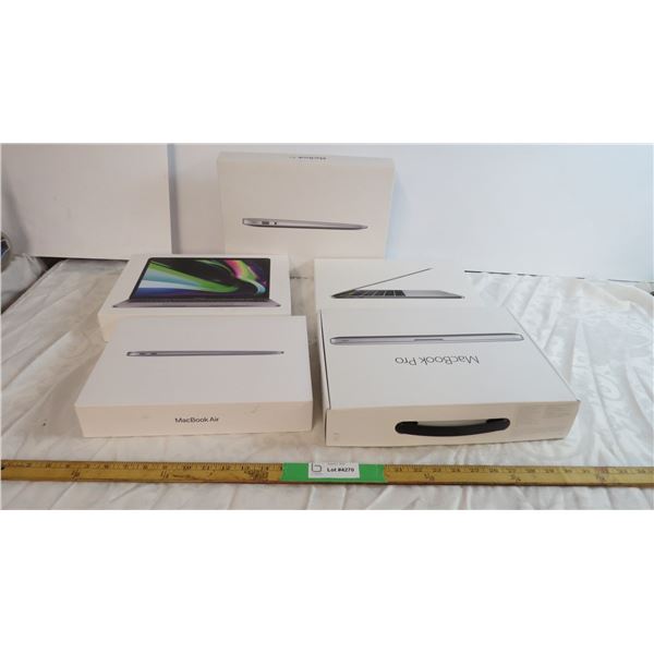 Assorted (Empty) Macbook boxes - no contents