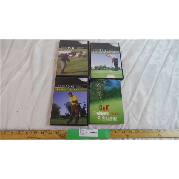 (4) Golf dvds