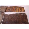 Image 3 : (4) Licence Plates (1933/36/37/38)