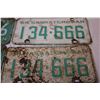 Image 2 : (6) Licence Plates (Matching Sets of Numbers)