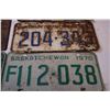 Image 3 : (5) Licence Plates (1939,57,61,65 and 70)