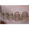 Image 2 : (4) Clear Glass Insulators + Assorted Items