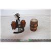 Image 1 : Cowboy Themed Candle Holder and S&P Shaker/holder
