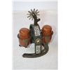 Image 2 : Cowboy Themed Candle Holder and S&P Shaker/holder