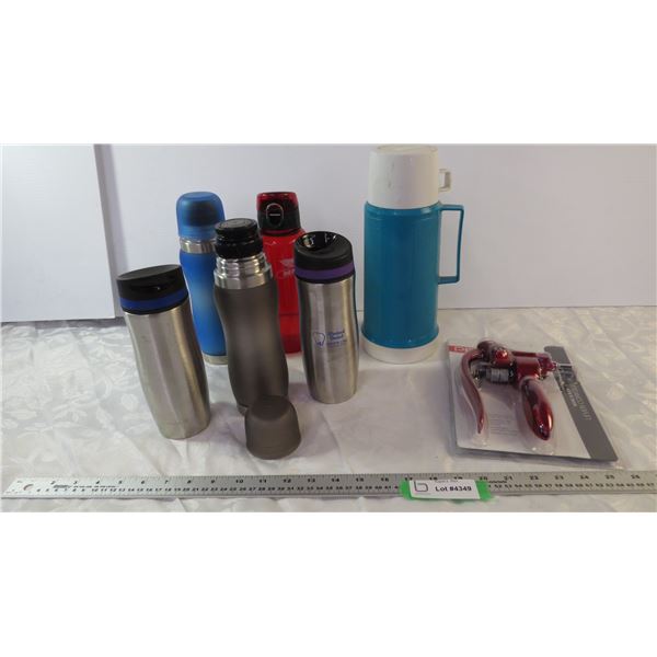 Corkscrew, Thermos, Thermal Cups