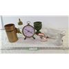 Image 1 : Gravy Boat, Clock, Vases, Misc