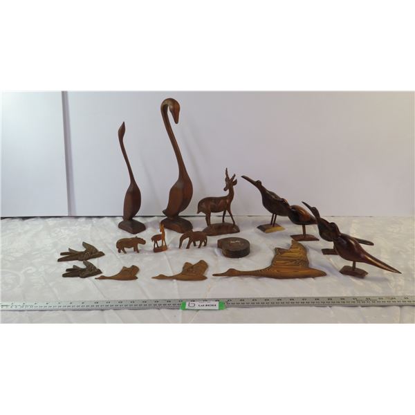 Wood Birds and Animals