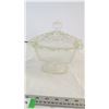 Image 4 : Green and Clear Glass Candy Dishes-chips in both