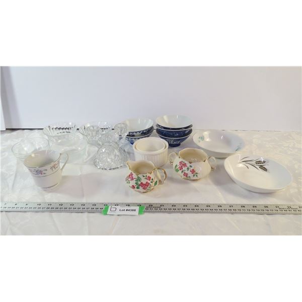 Glass and Ceramic Bowls, Misc Dishes