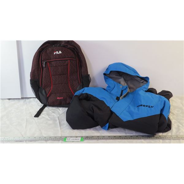 Fila Backpack, Firefly Winter Jacket-size S