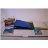 Image 1 : (2) Binders, a Handheld Sewing Machine, and Photo Album Pages +(2) Books