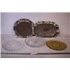 Image 1 : (3) Serving Plates and (2) Serving Trays