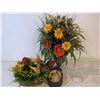 Image 2 : Artificial flower arrangements,glass bowls and misc. Items as pictured