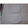 Image 2 : (8) Clear plates Arcoroc France,2 serving plates